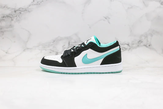 Air Jordan 1 Low Preto/Branco/Verde Menta