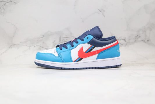 Air Jordan 1 Low Azul/Vermelho/Branco