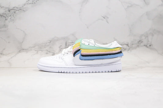 Air Jordan 1 Low Branco/Multicor