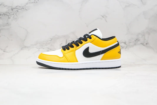 Air Jordan 1 Low Amarelo/Branco/Preto