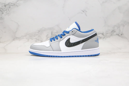 Air Jordan 1 Low Cinza/Azul/Branco