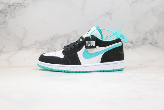 Air Jordan 1 Low Preto/Verde Menta/Branco