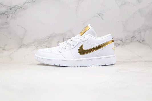 Air Jordan 1 Low Branco/Dourado