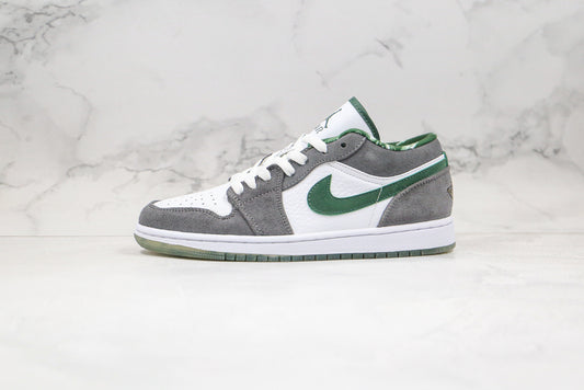 Air Jordan 1 Low Cinza/Verde/Branco