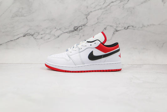 Air Jordan 1 Low Branco/Vermelho/Preto