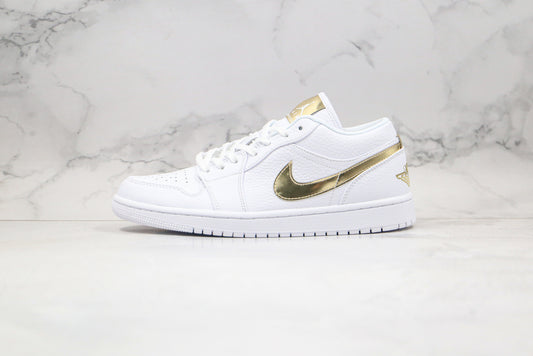 Air Jordan 1 Low Branco/Dourado