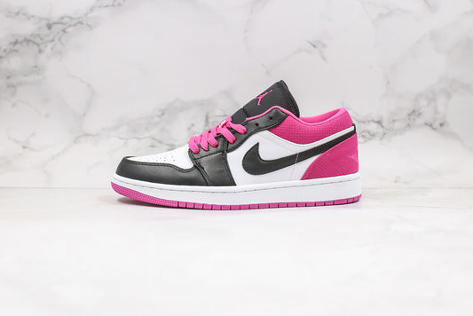 Air Jordan 1 Low Preto/Rosa/Branco